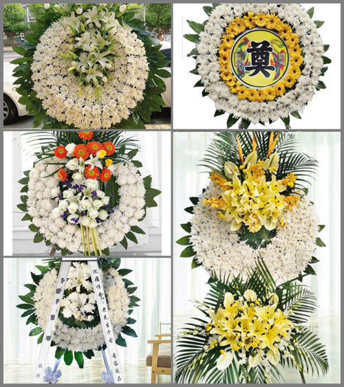 山西忻州五台县金岗库乡马圈沟村花圈速递